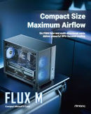 Antec Flux M MicroATX case 3x ARGB fans and 3 PWM fans