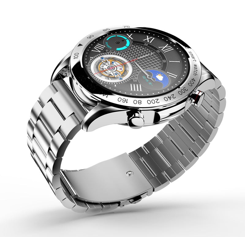 HiFuture FutureGo Pro Stainless smartwatch, 1.32 " FHD full display, Silver