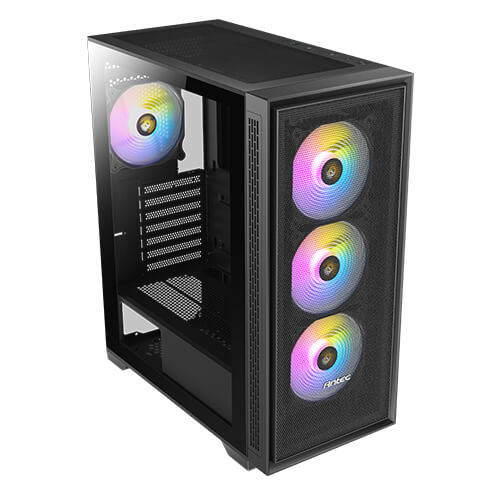 Antec AX81 Elite mid tower gaming case ARGB fan x 4  365mm GPU clearence