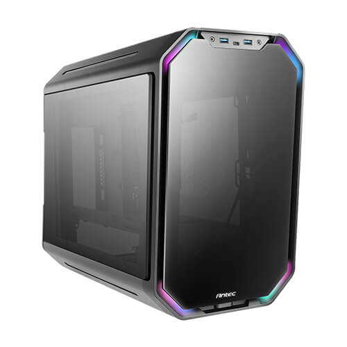 Antec Dark Cube MATX case with dual front Panel Aluminum Alloy Body Mid Tower Case