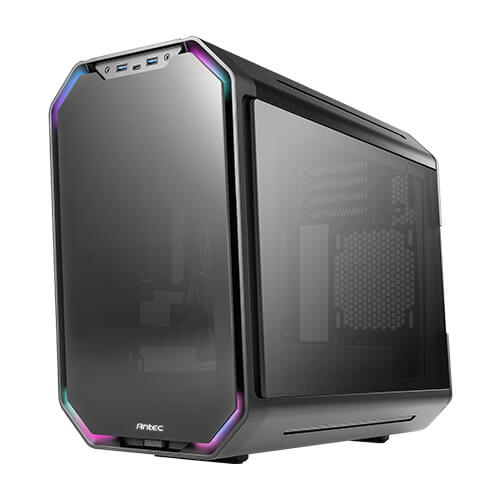 Antec Dark Cube MATX case with dual front Panel Aluminum Alloy Body Mid Tower Case