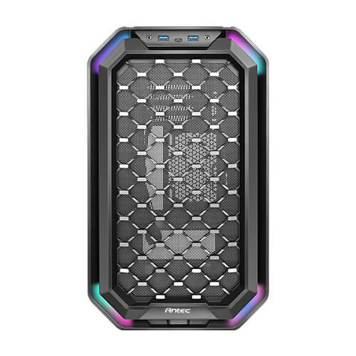 Antec Dark Cube MATX case with dual front Panel Aluminum Alloy Body Mid Tower Case