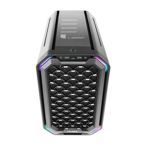 Antec Dark Cube MATX case with dual front Panel Aluminum Alloy Body Mid Tower Case