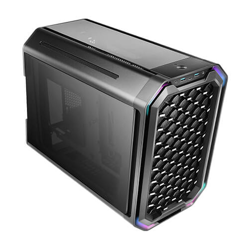 Antec Dark Cube MATX case with dual front Panel Aluminum Alloy Body Mid Tower Case