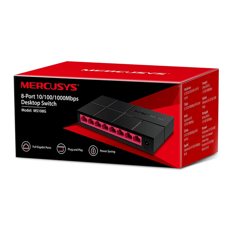 Mercusys 8-Port 10/100/1000Mbps Desktop Switch