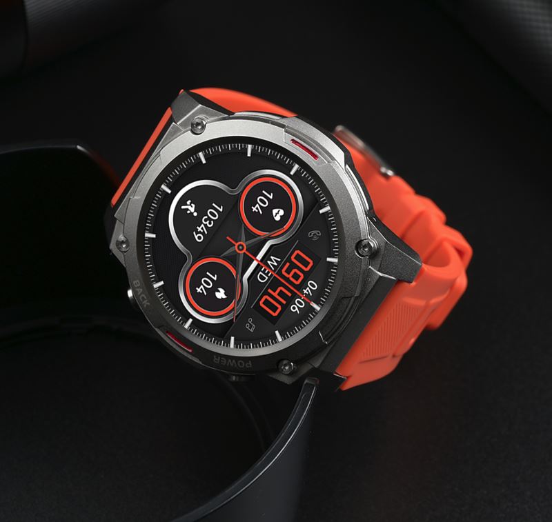 HiFuture FutureGo MIX2 outdoor bluetooth calling smartwatch, 1.43 " AMOLED Display, Orange