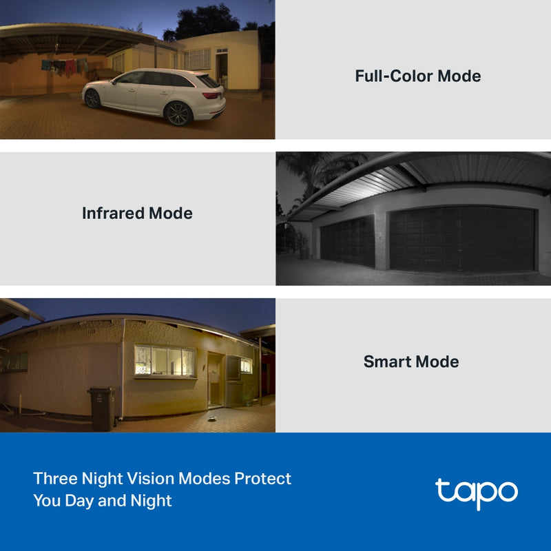 TP-Link Tapo C510W Outdoor Pan/Tilt Security WiFi Camera, 2k 1080P, 360Â° horizontal and 130Â° vertical view, Power : AC Adapter