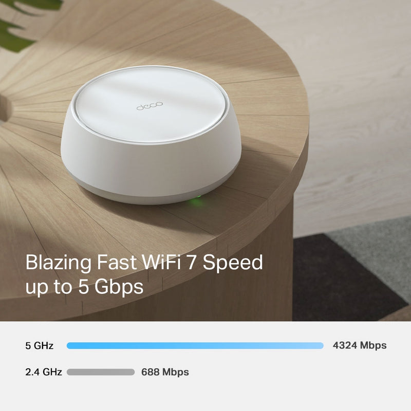 TP-Link Deco BE25-Outdoor BE5000 Outdoor / Indoor Mesh Wi-Fi 7 Router -1 Pack