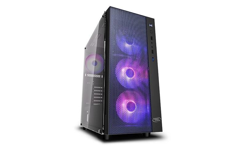Deepcool MATREXX 55 Mesh CASE with addressable RGB FAN x 4. Mid Tower Case