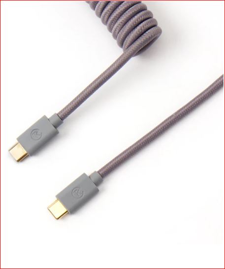 Keychron Coiled Type-C Cable Grey