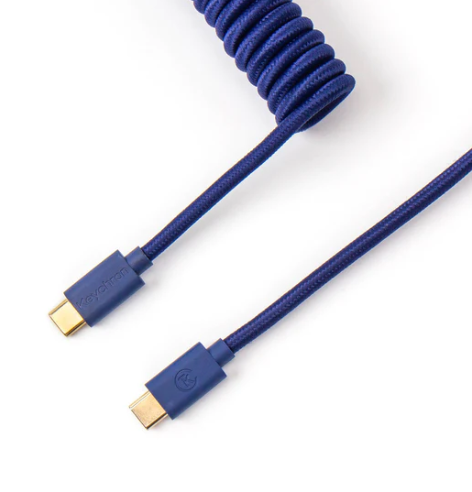Keychron Coiled Type-C Cable Blue