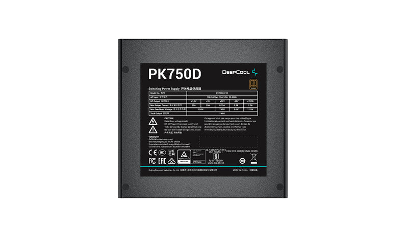 Deepcool PK750D 750w 80+ Bronze PSU Power Supply