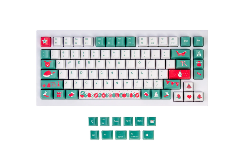 Keychron Keycap Set Christmas Tree PBT Dye-Sub ANSI OEM US Q1 / Q2 / K2 / K6