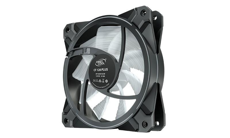 Deepcool CF120 Plus 3 In 1 Customisable Dual Ring RGB LED Fans, 120mm (3-Pack)