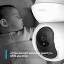 TP-Link Tapo C210 Indoor Pan/Tilt Home Security Wi-Fi Camera, 2k 3MP, Power : AC Adapter WHITE