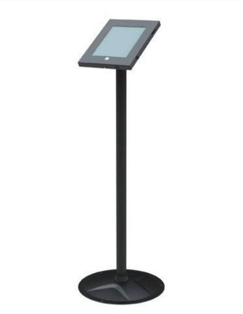 Bracom Anti-Theft Secure Enclosure Floor Stand for iPad 2,3,4,Air & Air 2 - Black