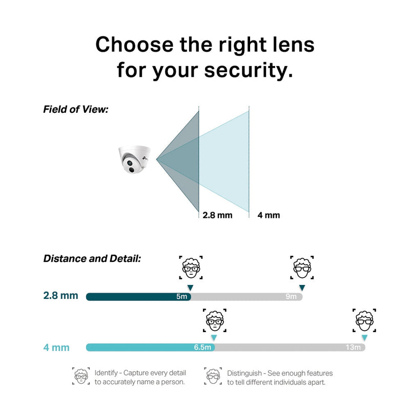 TP-Link VIGI C430I (4mm) 3MP IR Full-Colour Turret Network Camera