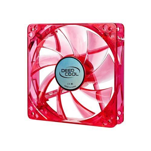 Deepcool Case Fan 120 x 25mm Red UV Frame with Red LED