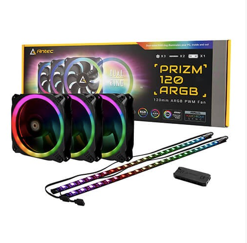 Antec Prizm 120 ARGB 3+2+C fan and strips