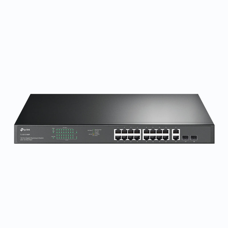 TP-Link 18-Port Gigabit Rackmount  Switch with 16-Port PoE+