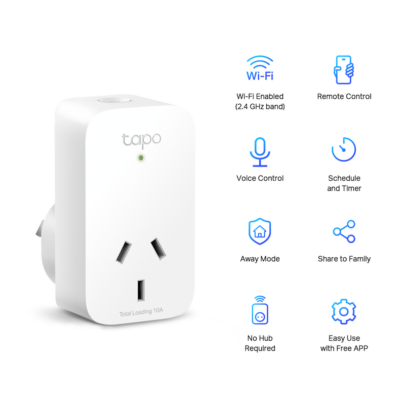 TP-Link Tapo P100, Mini Smart Wi-Fi Socket/plug, 4 Pack