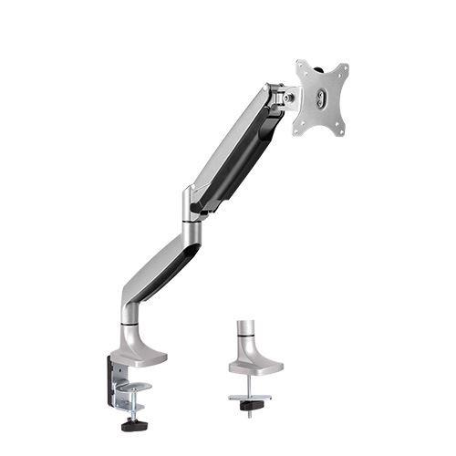 Bracom Single Aluminium Interactive Counterbalance Single Monitor Arm. Desk Mount