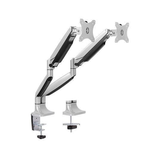 Bracom Dual Aluminum Interactive Counterbalance Monitor Arm for most 13-32 Monitors Desk Mount