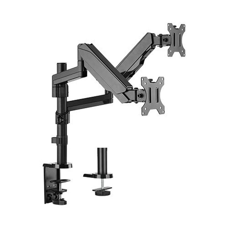 Bracom Gas Spring Dual Monitor Arm for 17"-32"