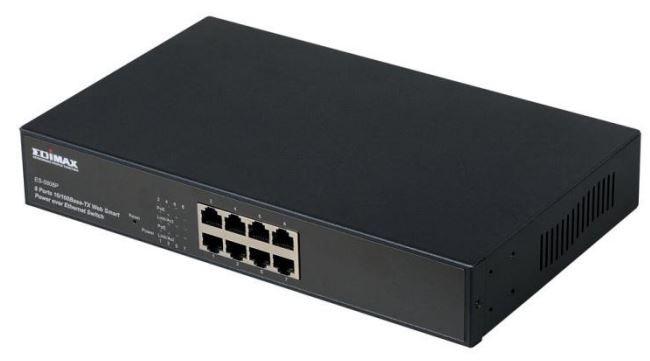 ES-5808P 8-port 10/100M 802.3af PoE Web Smart Switch (15.4W per port / Max 130W)