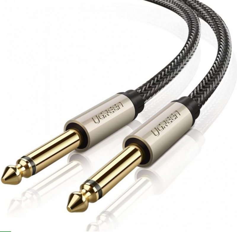 UGREEN 6.5mm Male to Male Stereo Auxiliary Aux Audio Cable 2m (Gray)