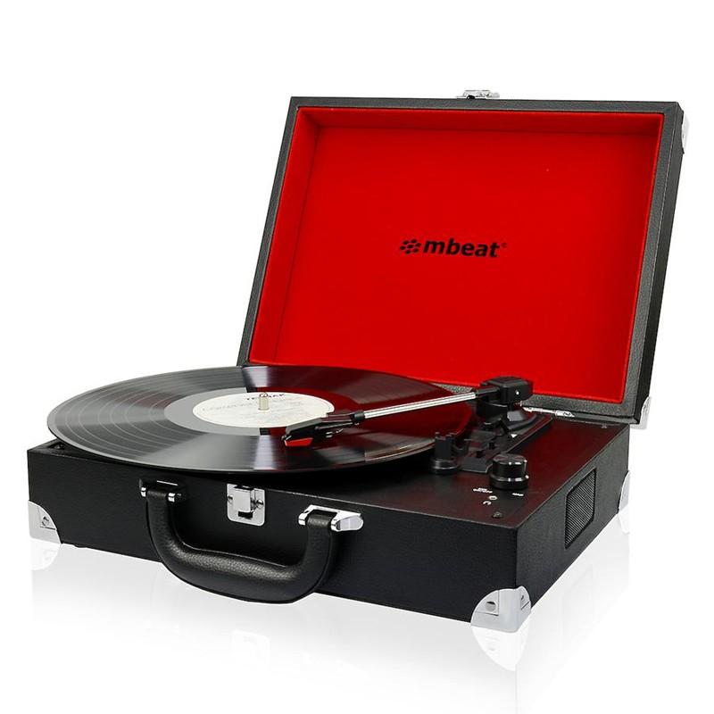 mbeat Retro Briefcase-styled USB turntable recorder