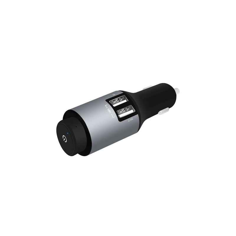 mbeat PowerTone Mini Bluetooth Headset with Dual Port 2.1A Car Charger