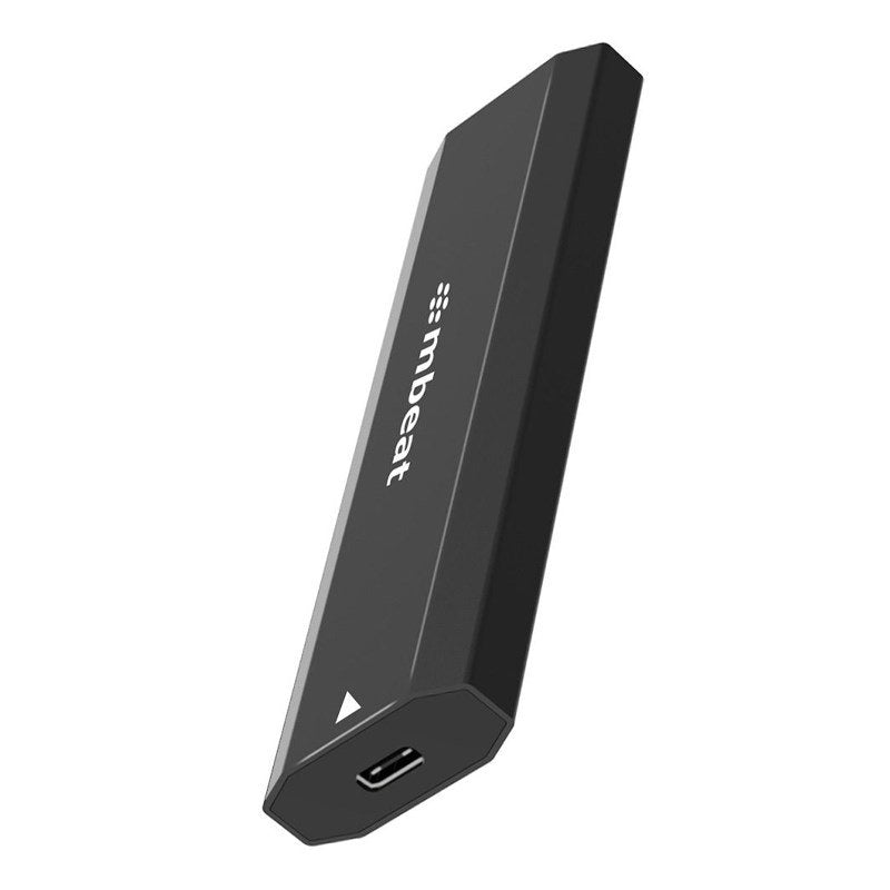 mbeat Elite USB-C to M.2 SSD Enclosure (M-Key, B+M Key) - Matte Black
