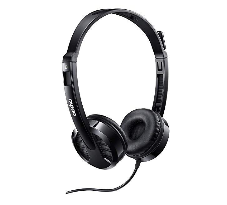 Rapoo H100 wired stereo headset black