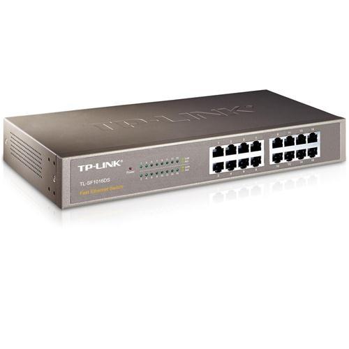 TP-Link 16 Port 10/100M Desktop/Rackmount Switch 13-inch Steel Case